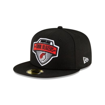 Portland Trail Blazers Gorra | New Era NBA Tip Off Edition 59fifty Fitted Cap Mexico - Negros